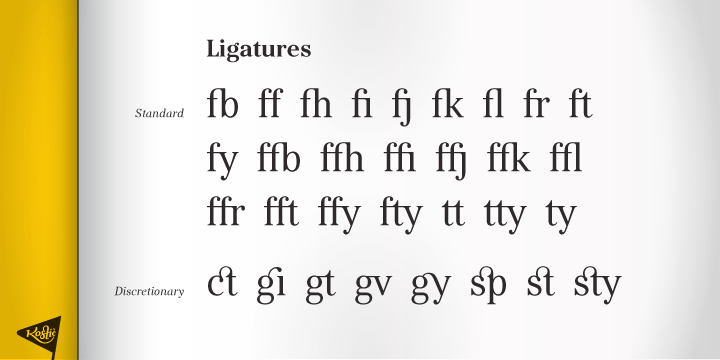 Example font Kostic Serif #5